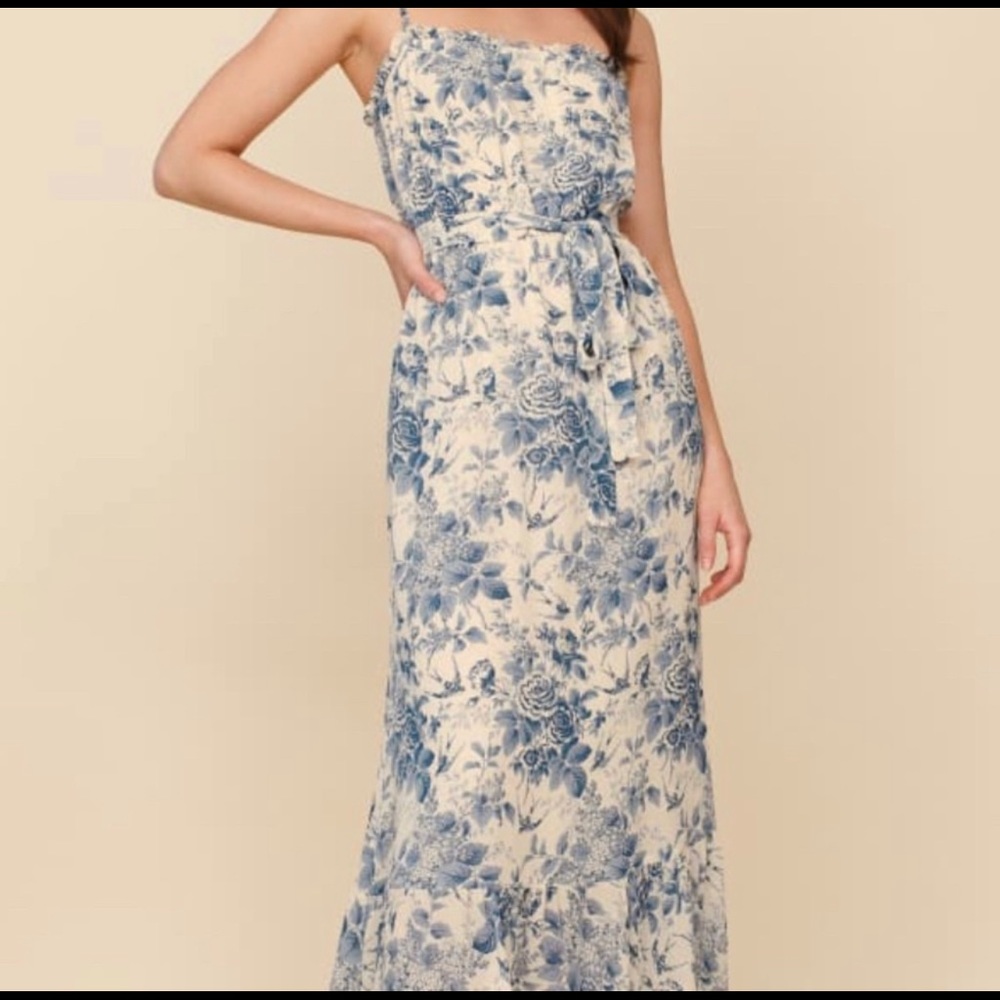 Reformation Margaret Maxi Dress in Pompadour Floral